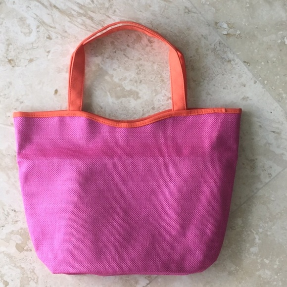 Lancome Handbags - Reversible Tote Pink & Blue Floral by Lancôme